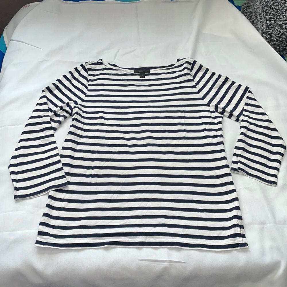 J. Crew Striped boatneck T-shirt